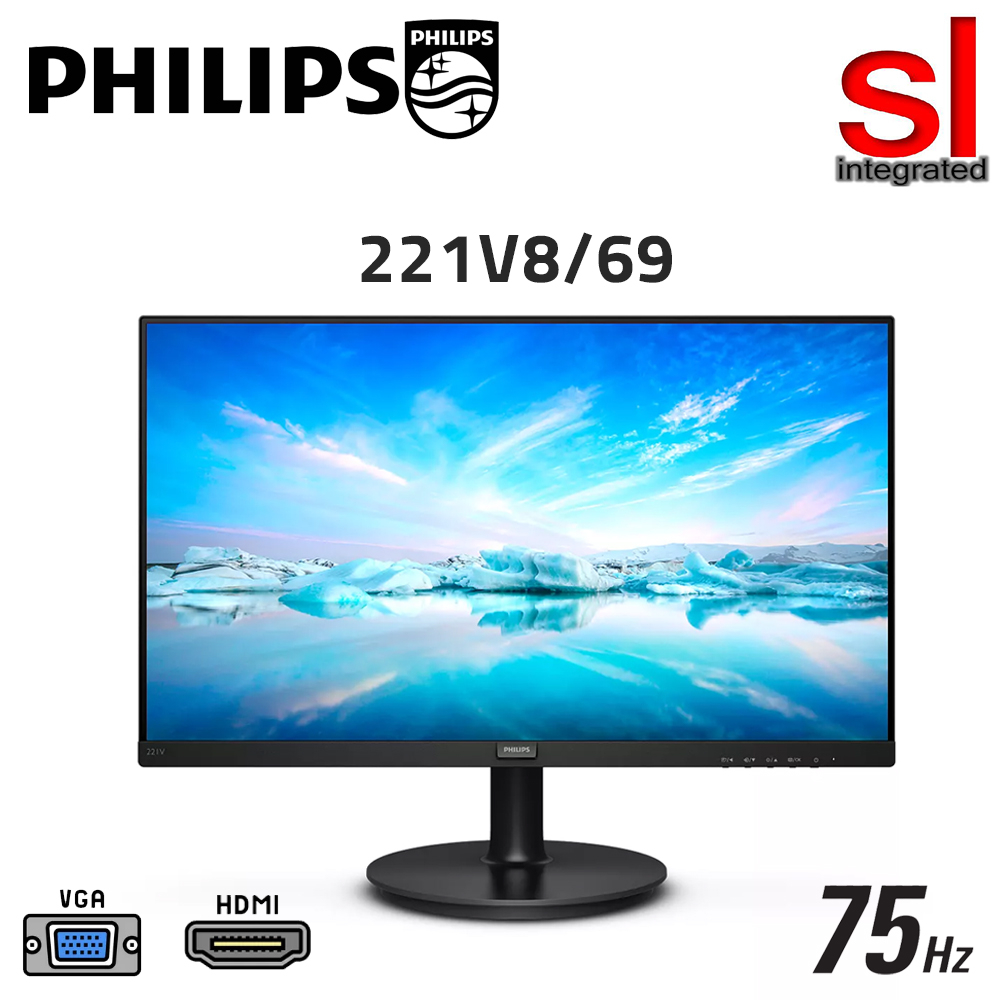 Philips 221V8/69 21.5'' FHD 75HZ 4MS VA LED Monitor | Shopee Malaysia