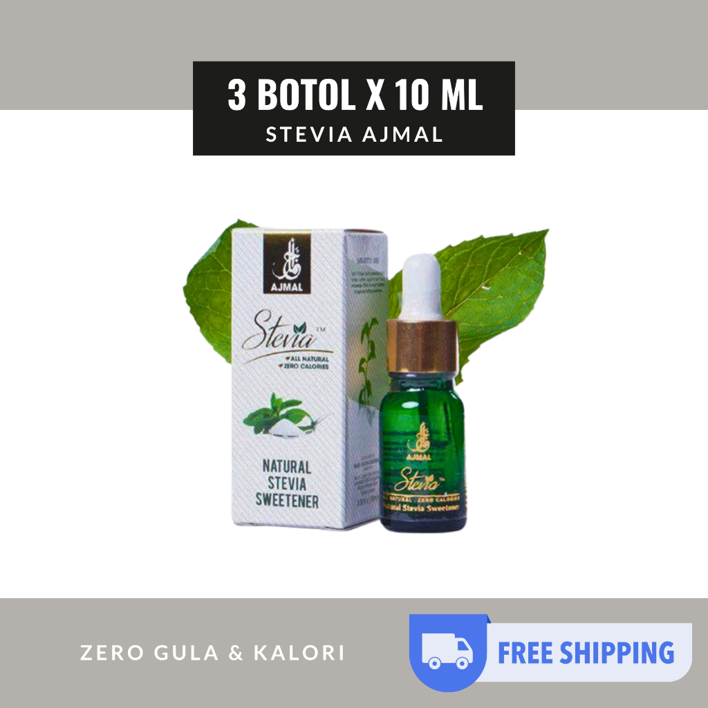 AL AJMAL STEVIA SWEETENER ORIGINAL (3 BOTOL) | Shopee Malaysia