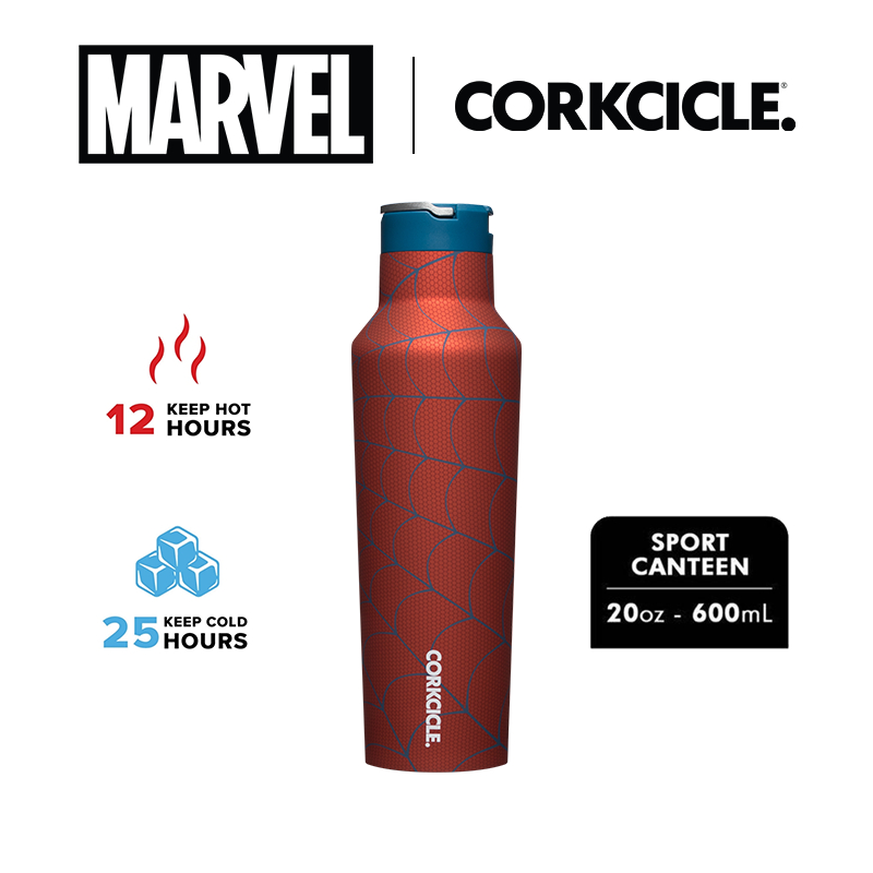 Corkcicle MARVEL SPORT CANTEEN INSULATED WATER BOTTLE - 20oz SPIDER-MAN  (600ml)