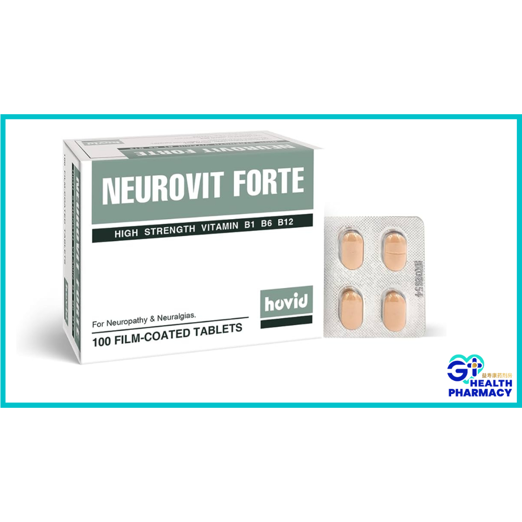 Hovid Neurovit Forte Vitamin B1 B6 B12 100 S Shopee Malaysia