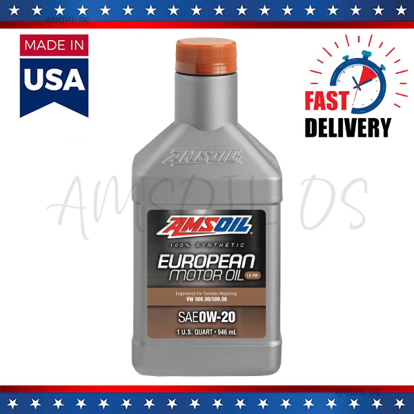 AMSOIL SAE 0W20 LS-VW Synthetic European Motor Oil 1QT Volkswagen ...