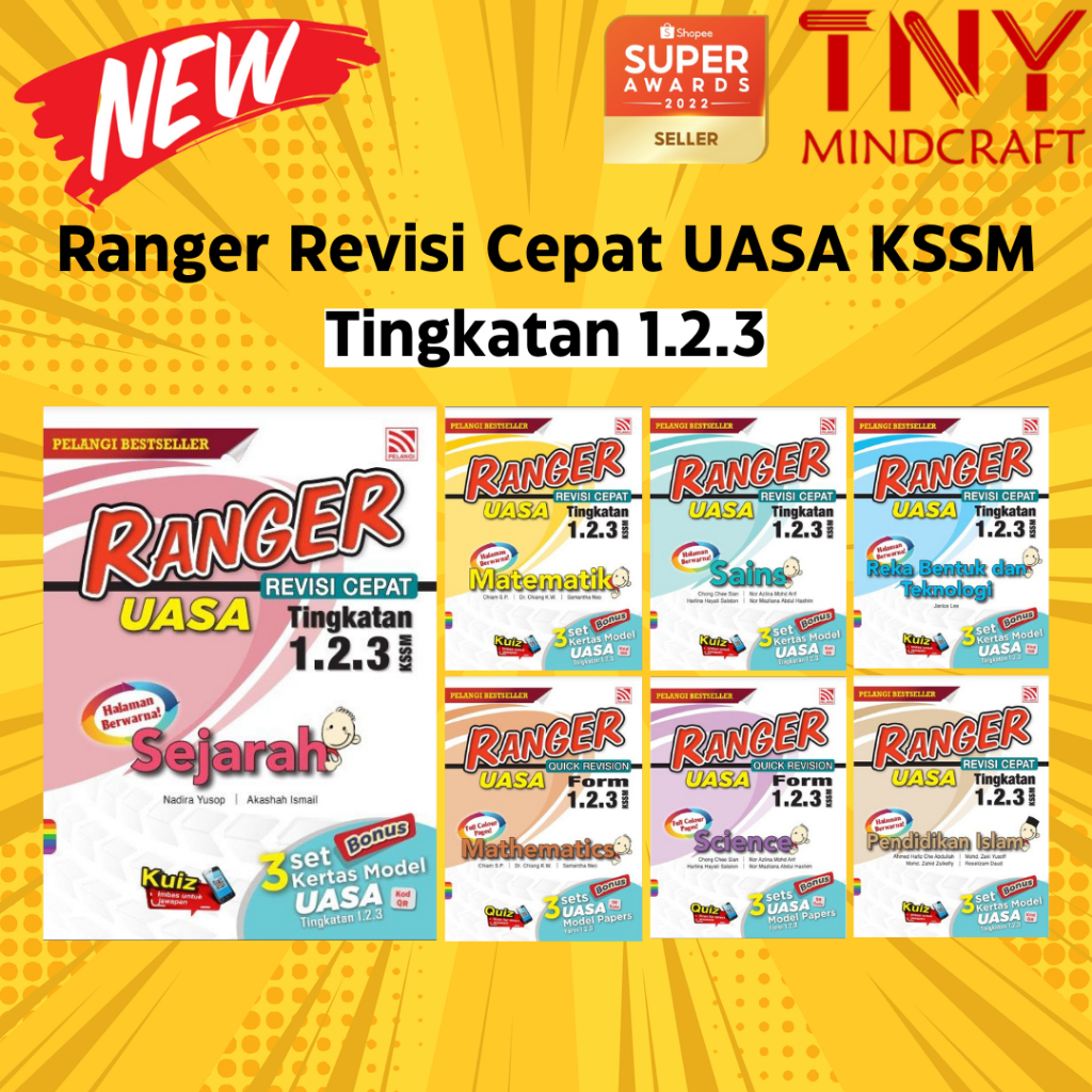 [TNY] Buku Rujukan 2024: Ranger Revisi Cepat UASA KSSM 【Tingkatan 1,2,3 ...