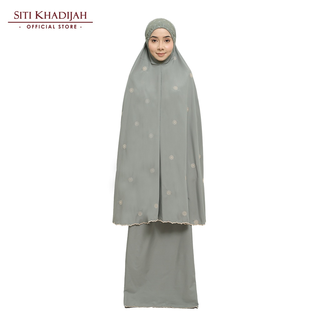 (NEW) Telekung SK Original - Broderie Izzara (Green) | Shopee Malaysia