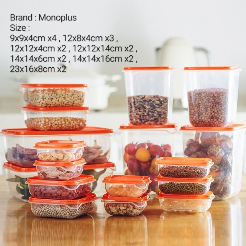 𝗜𝗞𝗘𝗔 Tupperware Ikea Pruta Food Container 17PCS PER SET/ Bekas Makanan / Food Storage Fruit