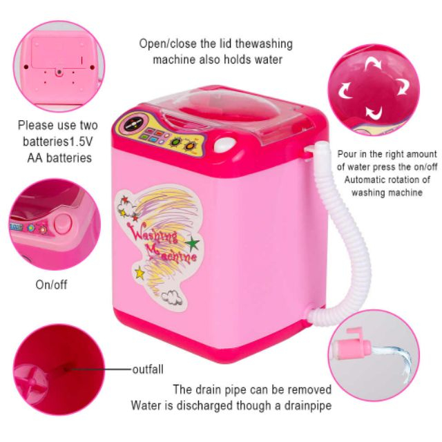Mini Electric Makeup Brush Cleaner Electric Washing Machine Cute ...