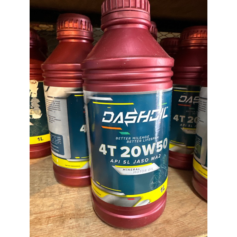 DASH OIL 4T 20w50 Mineral motor oil 1 litter Shopee Malaysia