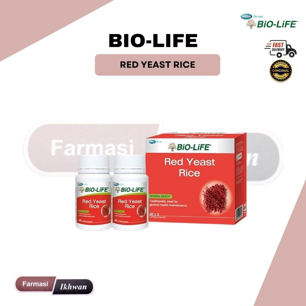 Bio-Life Red Yeast Rice 2x30's | Shopee Malaysia