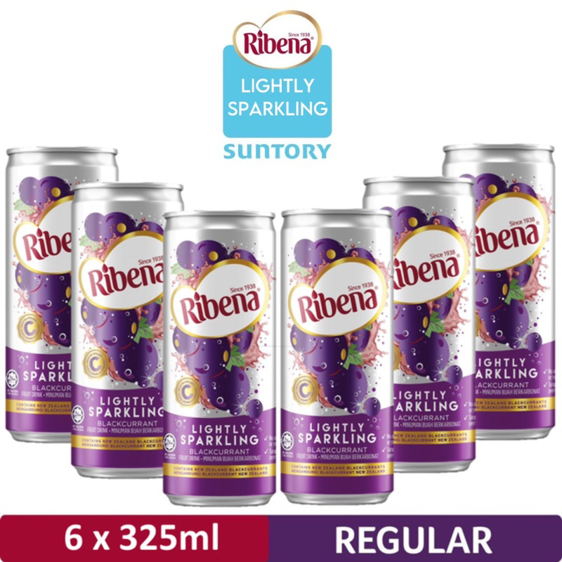 Ribena Sparkling Can - Regular (325ml x 6) | Shopee Malaysia