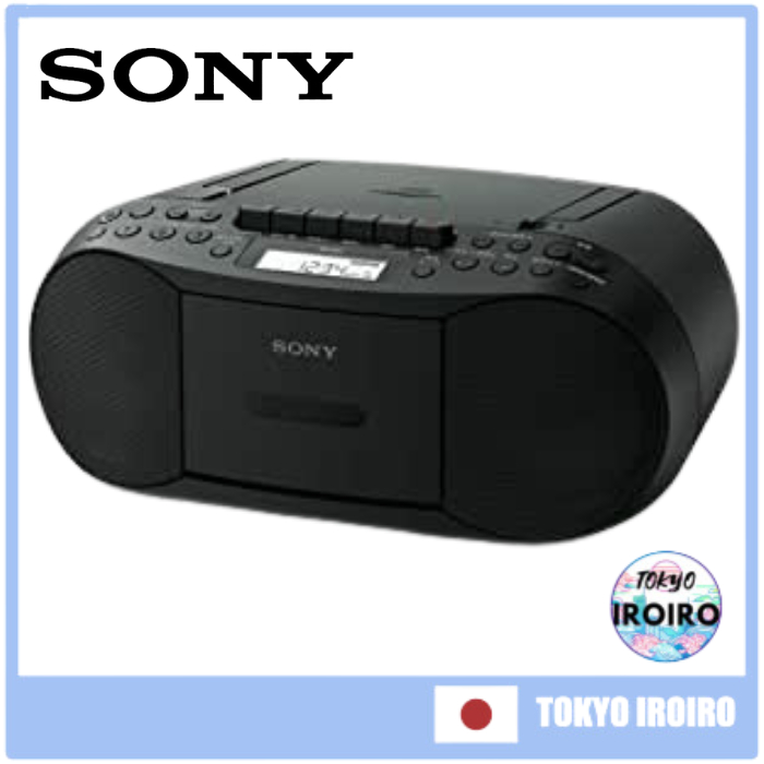 ラジオ・コンポ Sony CFD-S70 CD Boombox Recorder FM/AM SONY CFD-S 70 CD Boombox with Recorder FM AM Wide-FM Black