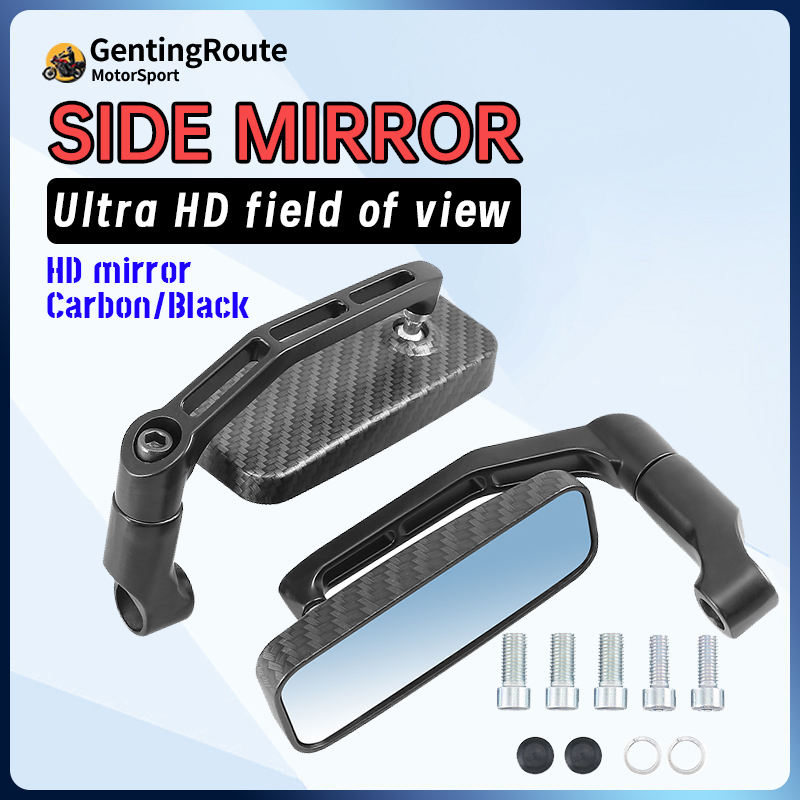 Universal Side Mirror Rear View Mirror Alloy CNC Racing Rearview Mirror ...