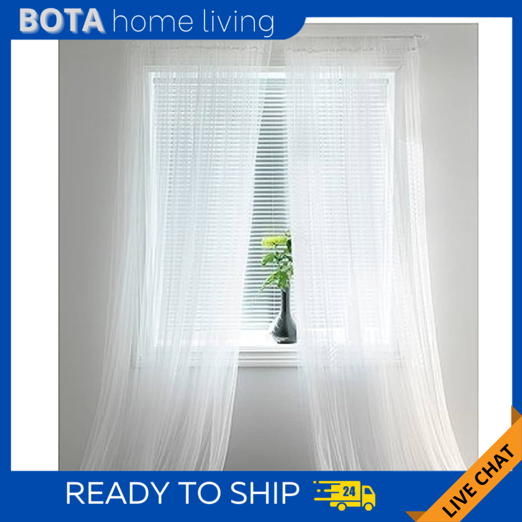 2PCS IKEA LILL NET CURTAIN 1 PAIR 280 X 250 CM LANGSIR JARING Shopee