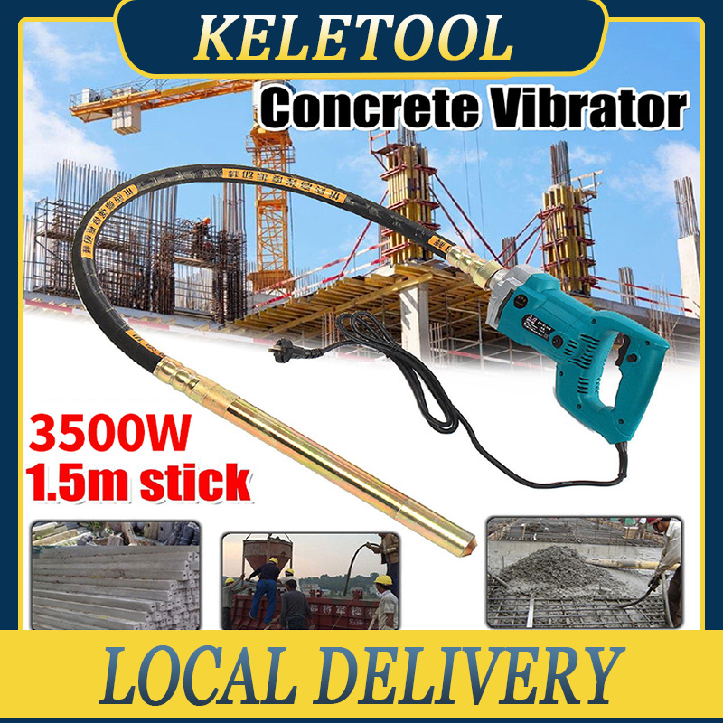 concrete vibrator machine mesin Vibrate 1.5m 3500w Concrete Vibrator Electric Concrete Vibrators