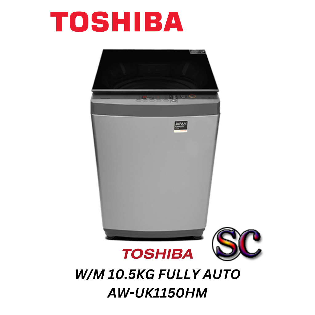 TOSHIBA WASHING MACHINE FULLY AUTO 10.5KG AWUK1150HM Shopee Malaysia