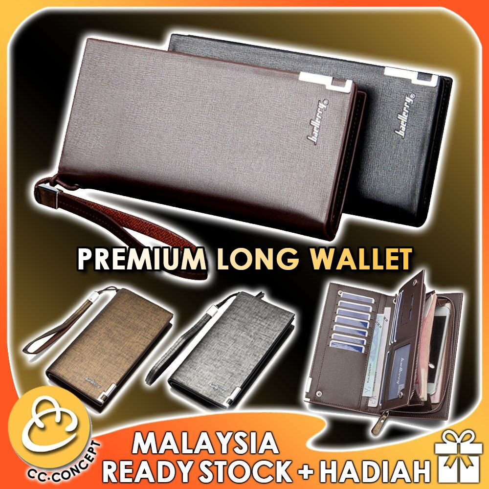 CC CONCEPT Man Men Long Wallet Unisex Zip Button Bag Dompet Panjang Beg ...