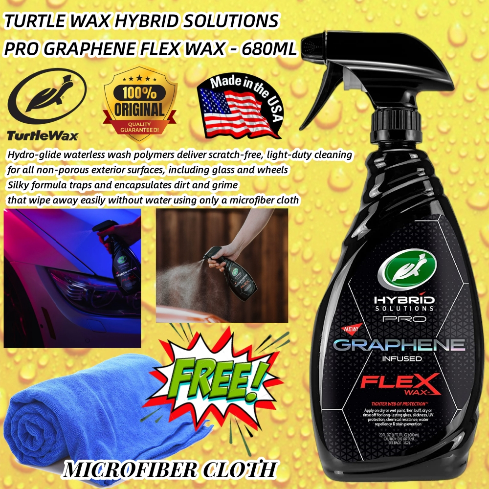 (100% TURTLE WAX) Turtle Wax Hybrid Solutions Pro Graphene Flex Wax ...