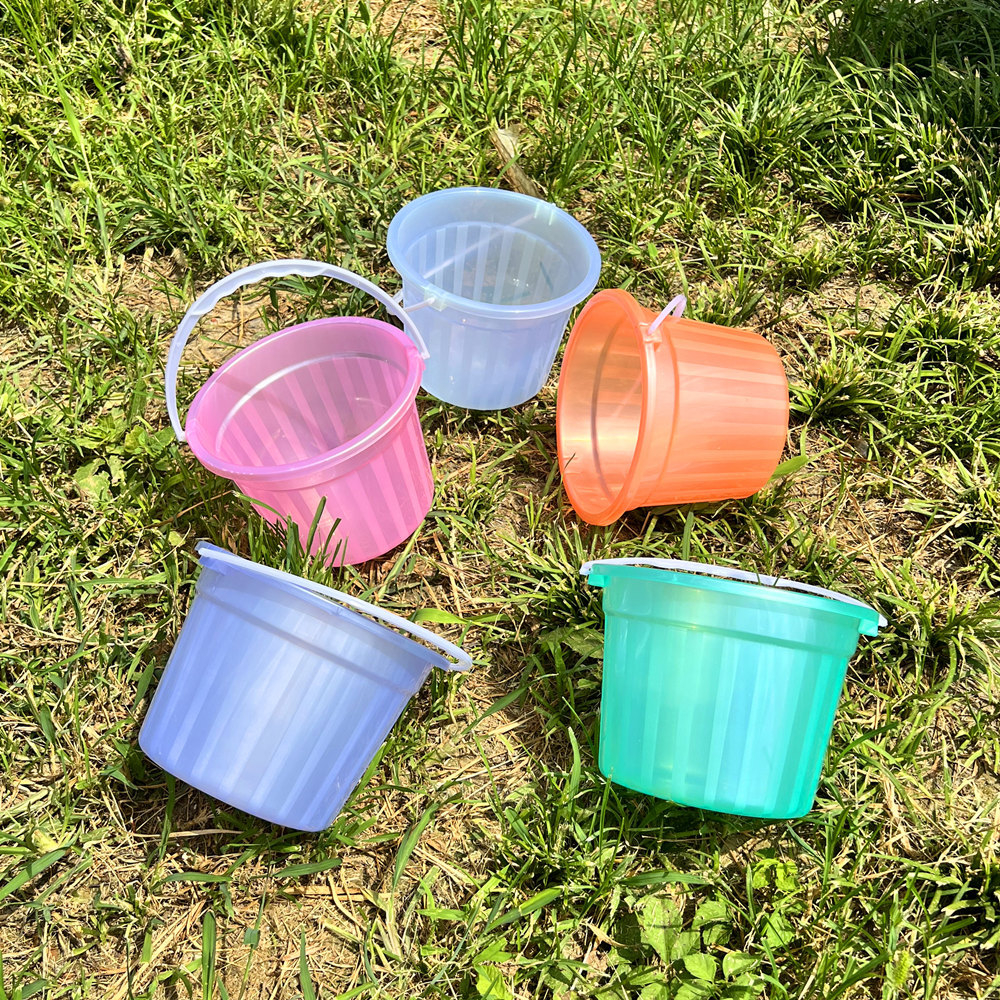 Mini Plastic Bucket/0.5 Gallon Bucket/PASTEL Color Mini Pail/Sand