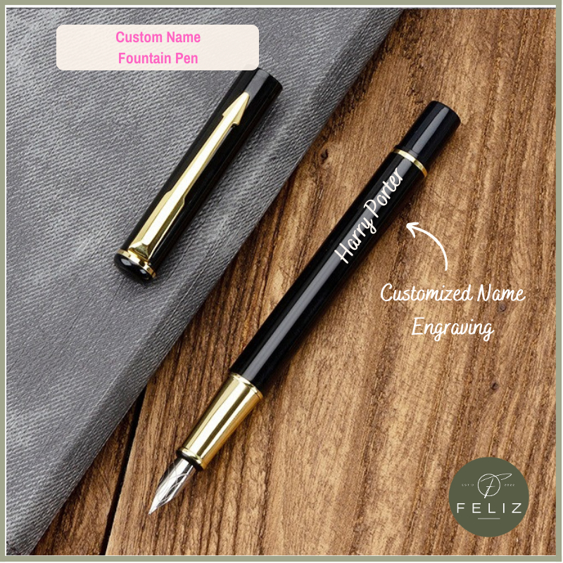 Engraved fountain best sale pen