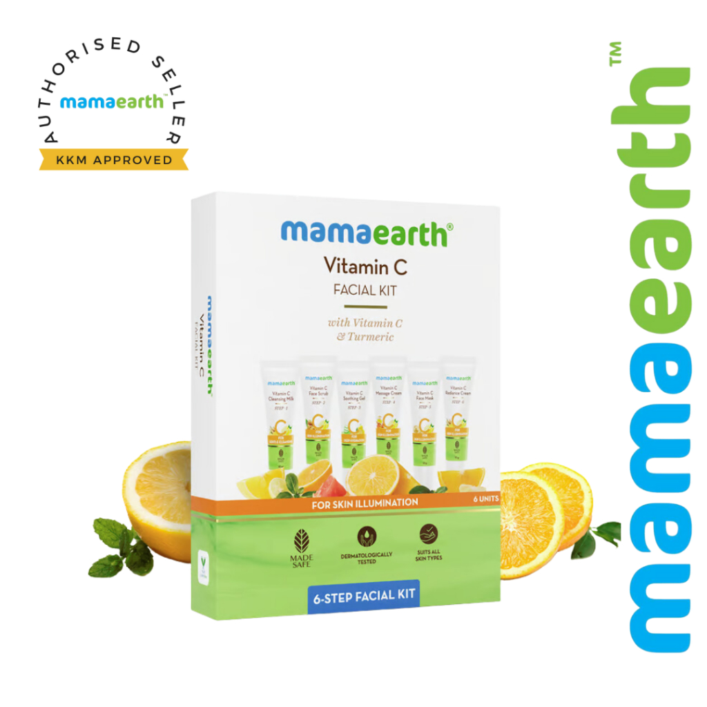 Mamaearth Vitamin C Facial Kit with Vitamin C & Turmeric for Skin