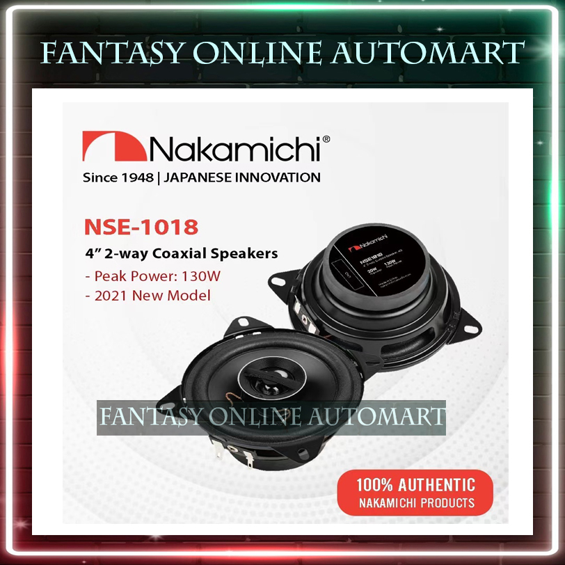 Nakamichi 4 Way NSE-1018 4" Coaxial Car Speaker 130 Watts | Shopee Malaysia