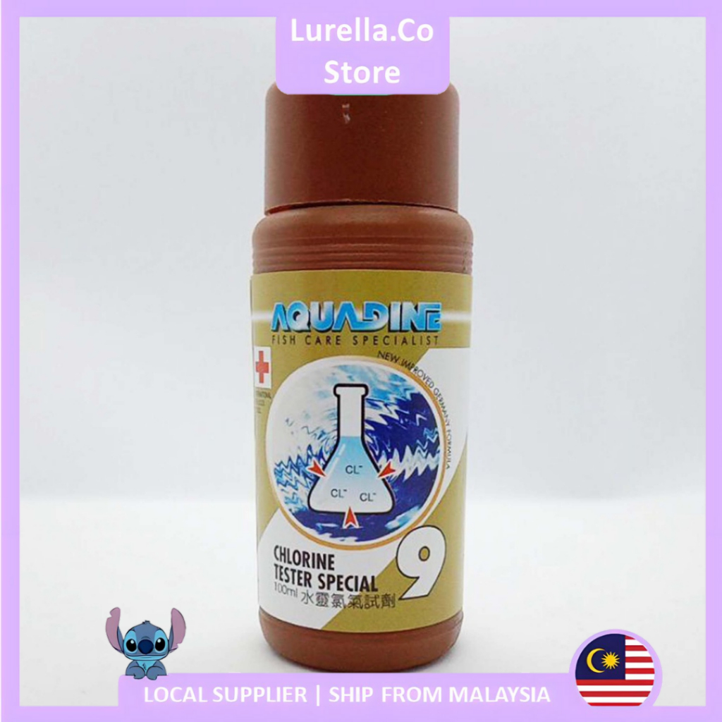 AQUADINE CHLORINE TESTER AQUARIUM CHLORINE TEST KIT 100ML Shopee Malaysia