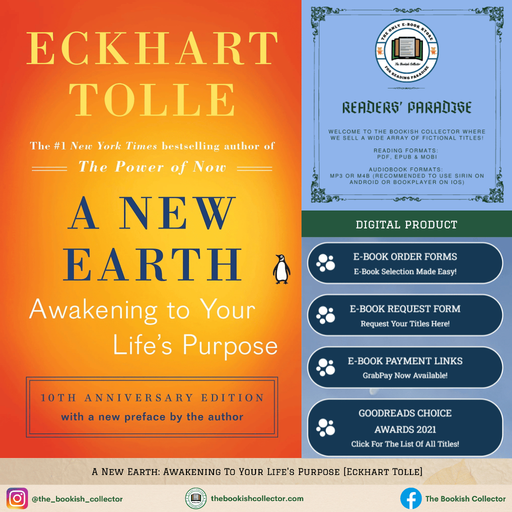 A New Earth: Awakening To Your Life's Purpose [Eckhart Tolle] | Shopee ...