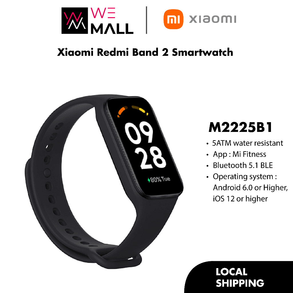 Xiaomi Redmi Band 2 Smartwatch 1.47'' TFT Display 5ATM Water Resistance ...