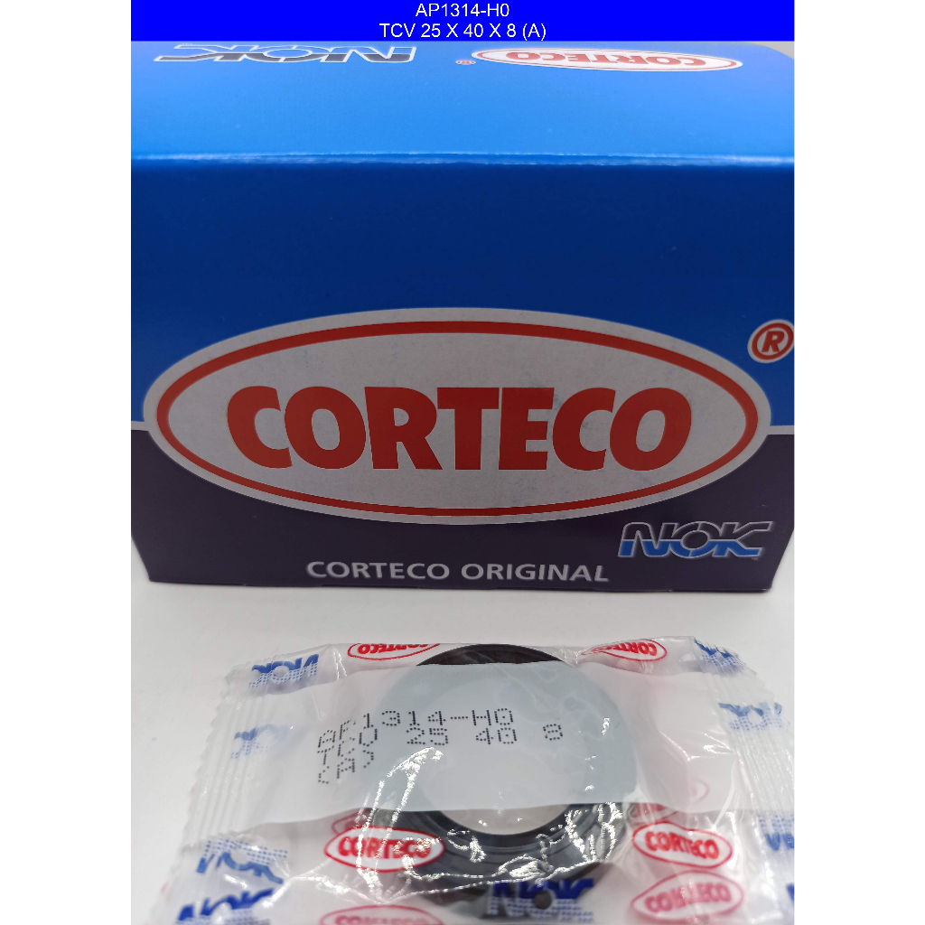 NOK Oil Seal - TCV 25x40x8 NBR ( 25 x 40 x 8 ) Corteco / Japan ...