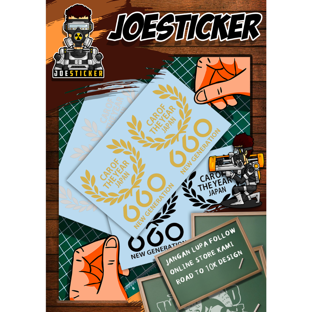 STICKER CAR OF THE YEAR JAPAN 660CC UNTUK FENDER KERETA | Shopee Malaysia