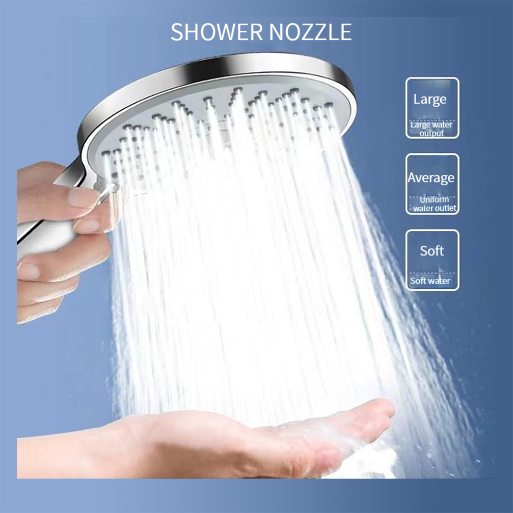 Pressurized Shower Head High Pressure Showerhead Set Large Panel Bathroom 5 Mode Shower head