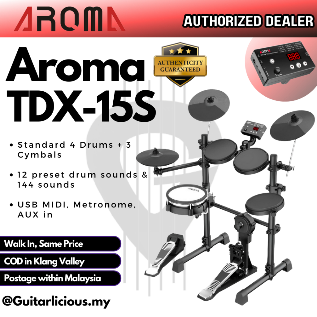 AROMA Digital Drum Set TDX15S digital drum electronic drum set