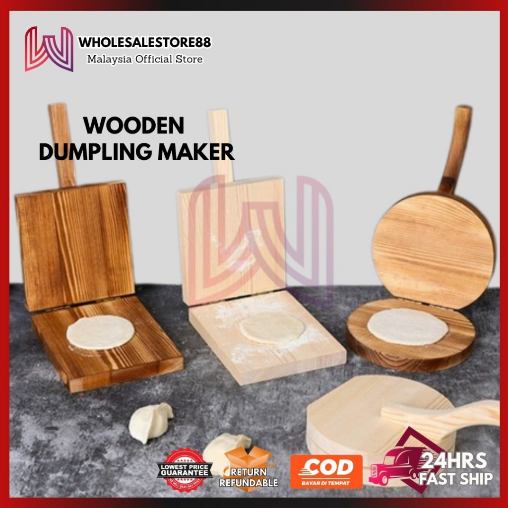 Wooden Dough Press Tool Dumpling Skin Maker Pressing Tool Pizza Dough