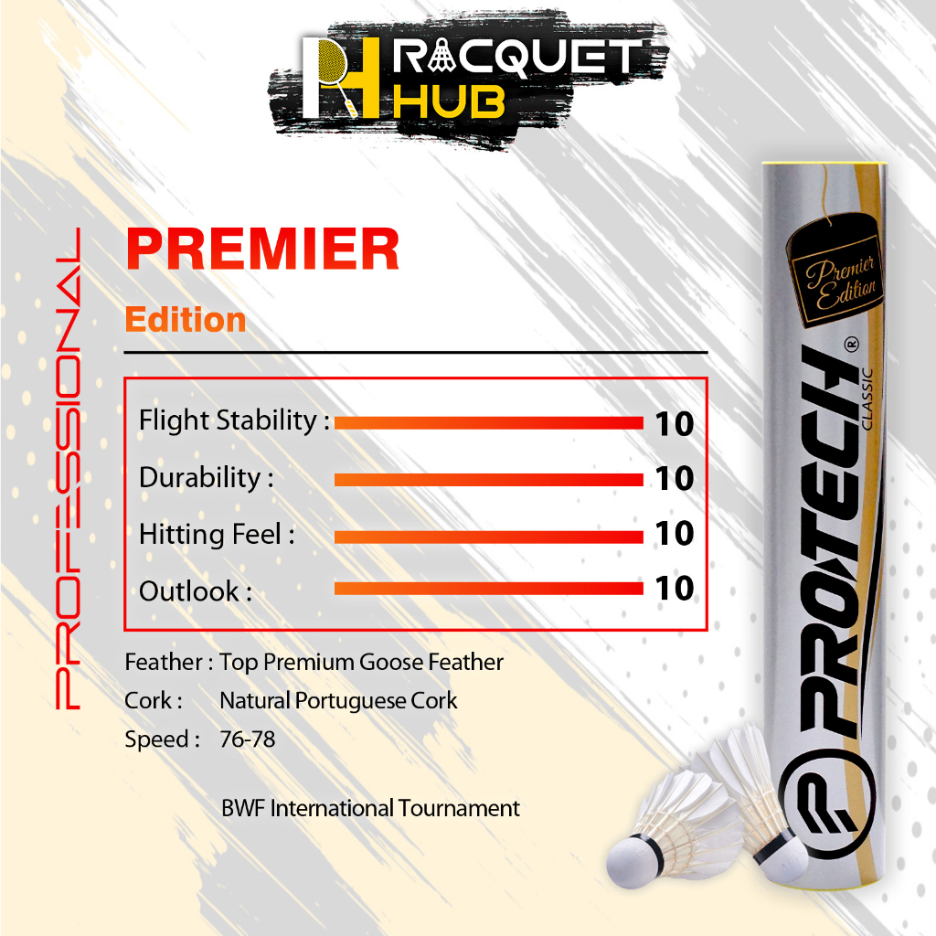 Protech Premier Edition Badminton Shuttlecocks