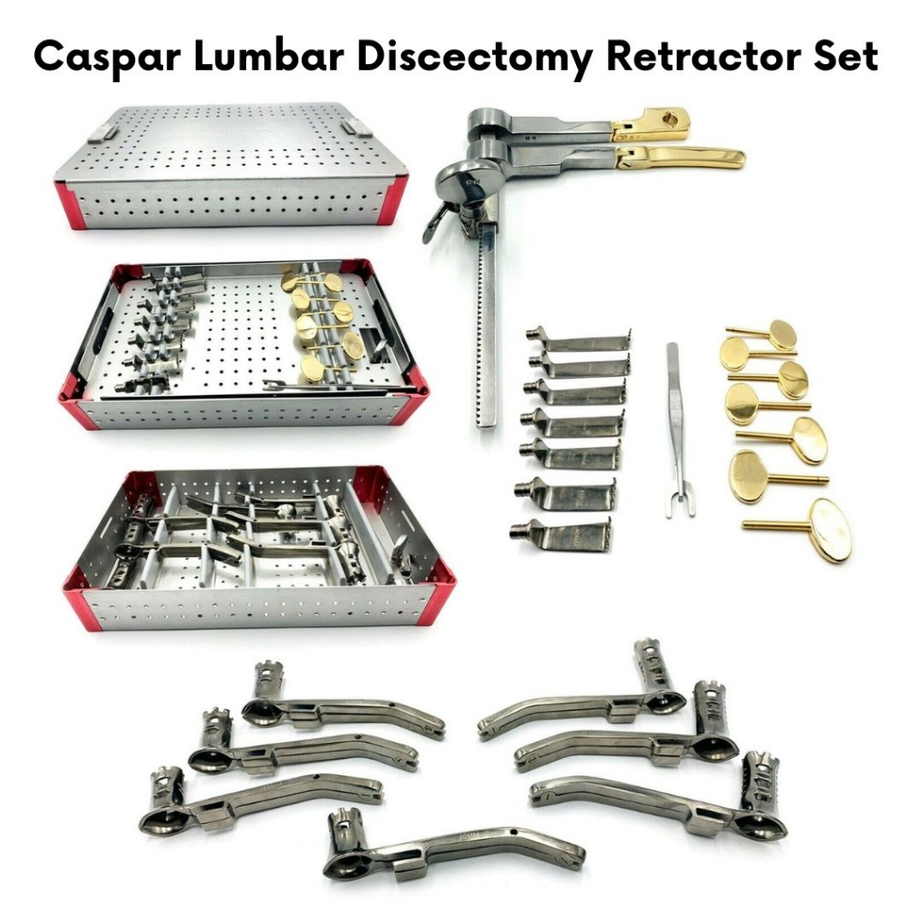 Caspar Lumbar Discectomy Retractor Set Surgical Instruments Kit With