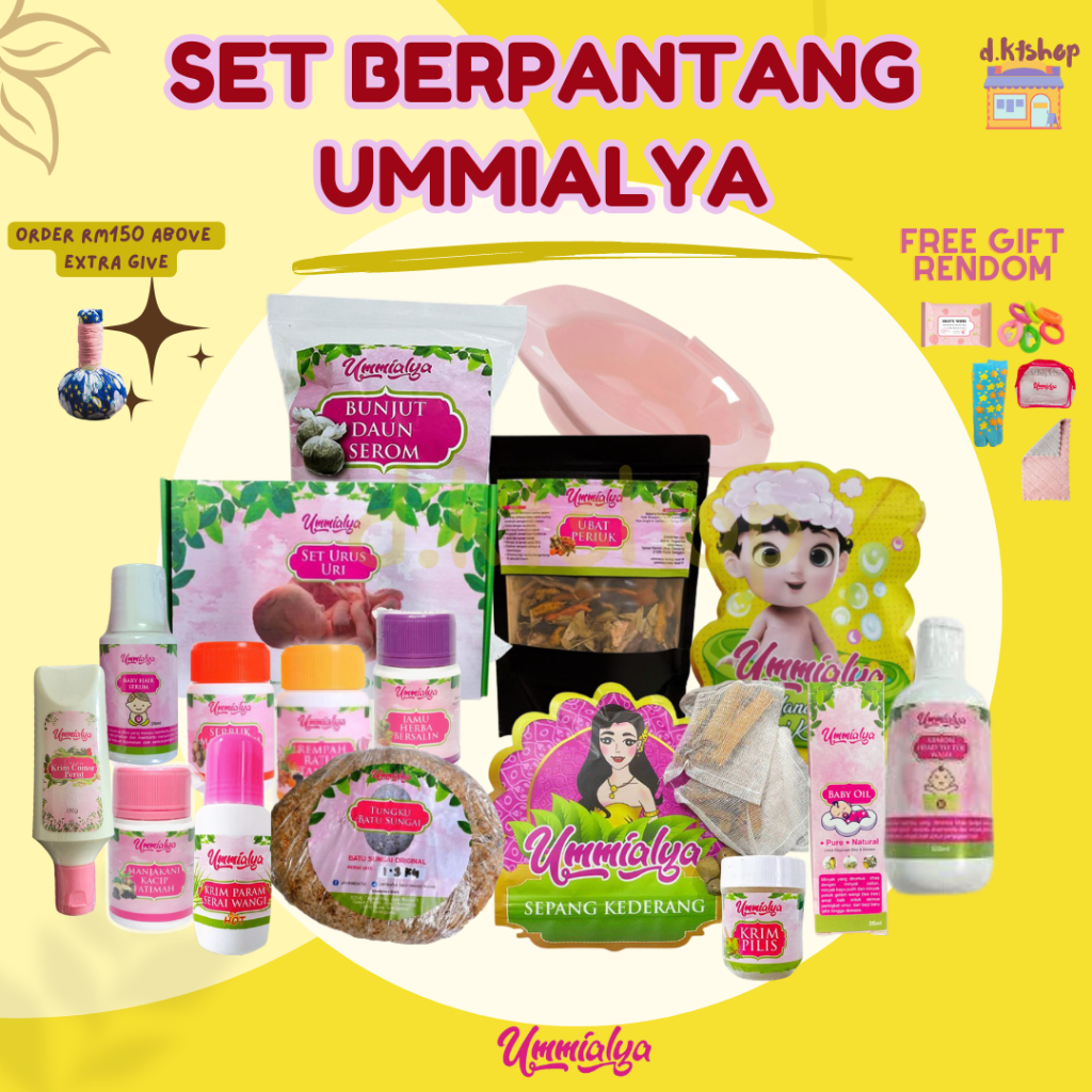 Ummialya Set Berpantang Ibu Bersalin Set Pantang Sabun Krim Param