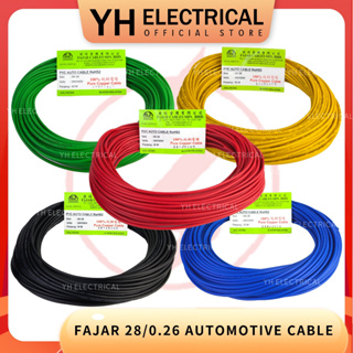 FAJAR 14/0.26MM Auto Cables (Wire) 100% Copper- 30M (Car/Lori