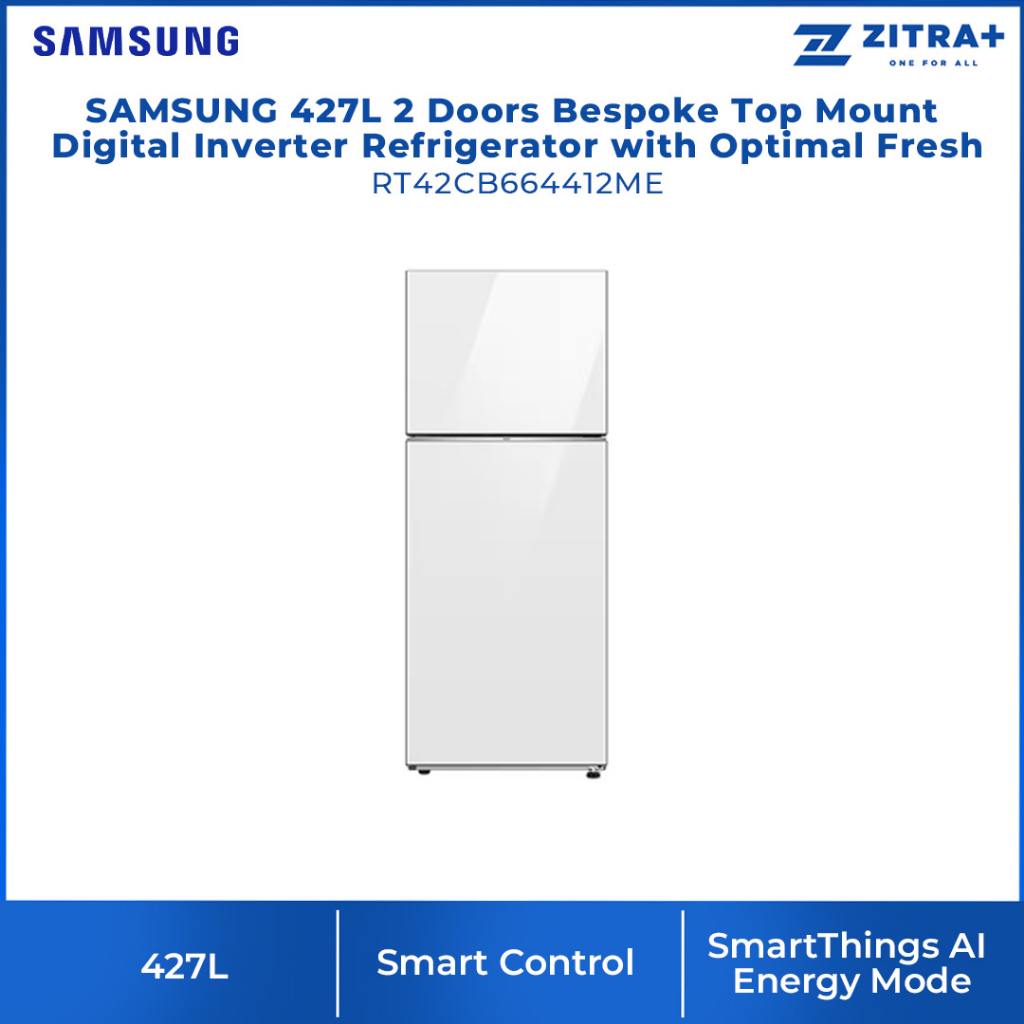 SAMSUNG 427L 2 Doors Bespoke Top Mount Digital Inverter Refrigerator