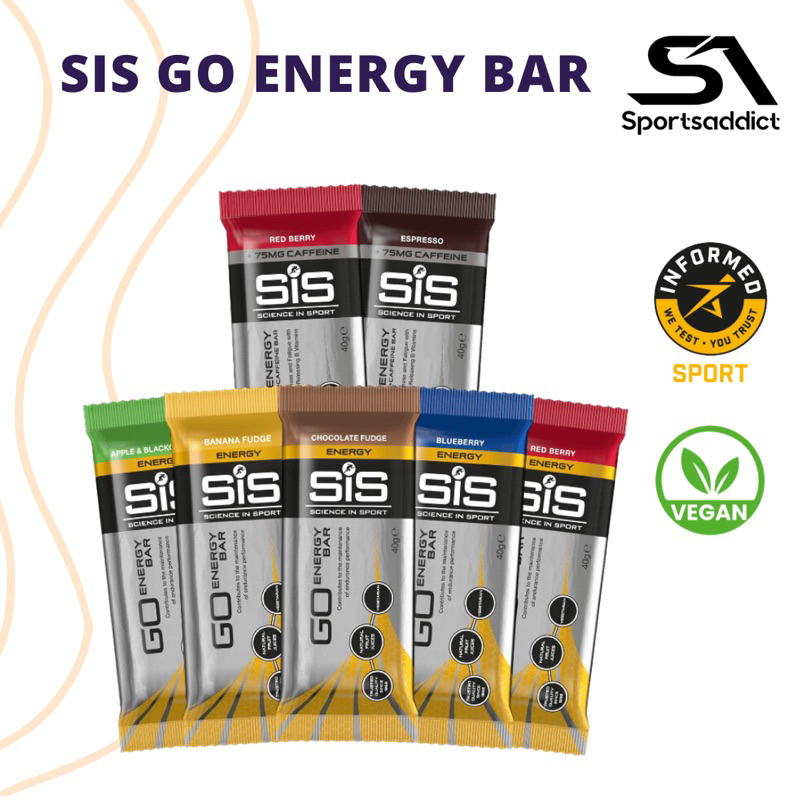 SiS GO Energy Bar Mini ScienceinSport (40Gram)/ Bar Tenaga Shopee