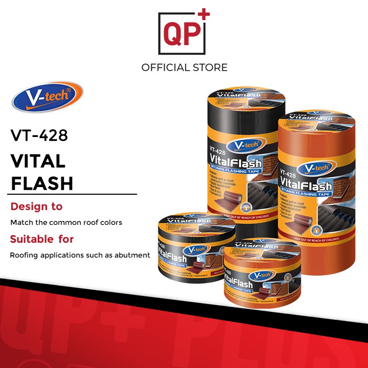 VTECH VITAL FLASH BITUMEN FLASHING TAPE VT428 ANTILEAK WATERPROOF
