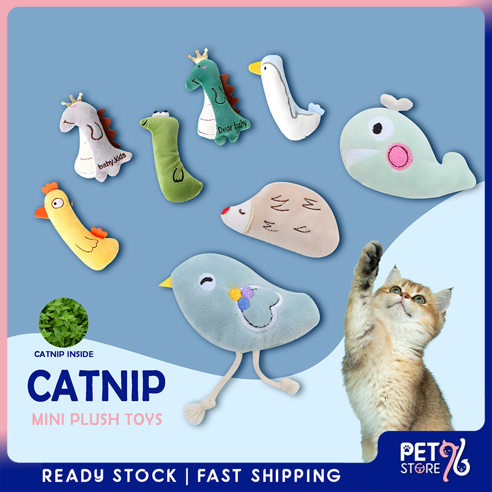 [14 PATTERNS] 🇲🇾Stock Catnip Mini Plush Toys Mainan Kucing 猫薄荷玩具 ...