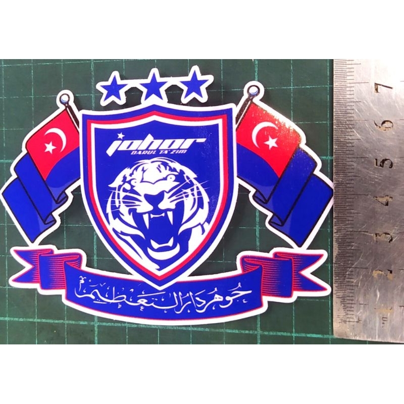 JDT Besar / Johor flag jawi / sticker | Shopee Malaysia