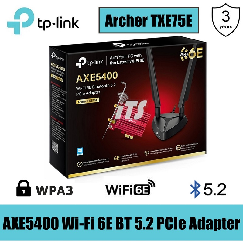 TPLink AXE5400 WiFi 6E Bluetooth 5.2 PCIe Adapter (Archer TXE75E