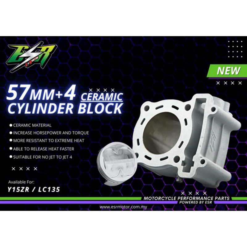 RACING BLOCK ESR X REDLEO LC135/Y15ZR | Shopee Malaysia