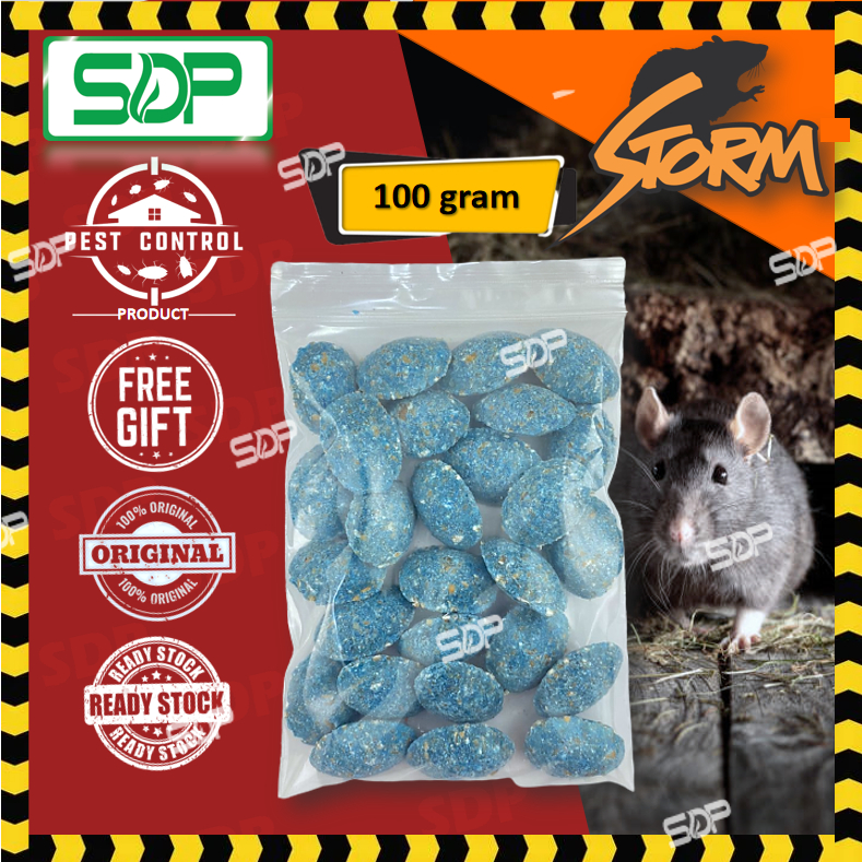 STORM 100g Ubat Tikus/Racun Tikus Berkesan/Effective Rat Poison/Rat ...