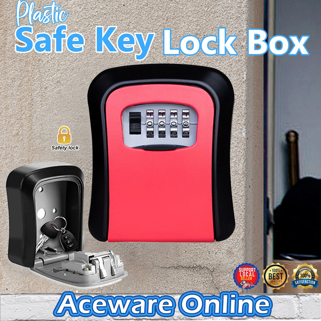 Wall Mounted Security Key Safe Box Password Key Storage Box Key Lock ...
