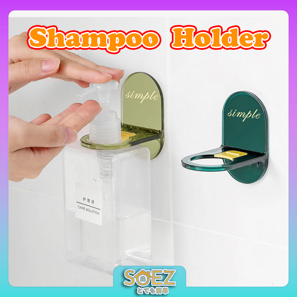 SOEZ Shampoo Holder Bathroom Wall Rack Shower Gel Bottle Holder Storage