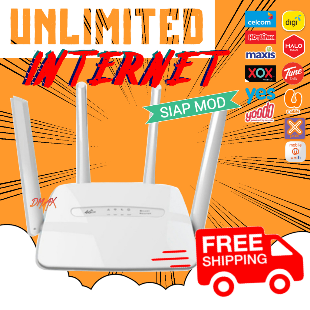 MODDED 4G MODEM C300 SIM CARD ROUTER BYPASS HOTSPOT UNLIMITED WIFI Shopee Malaysia