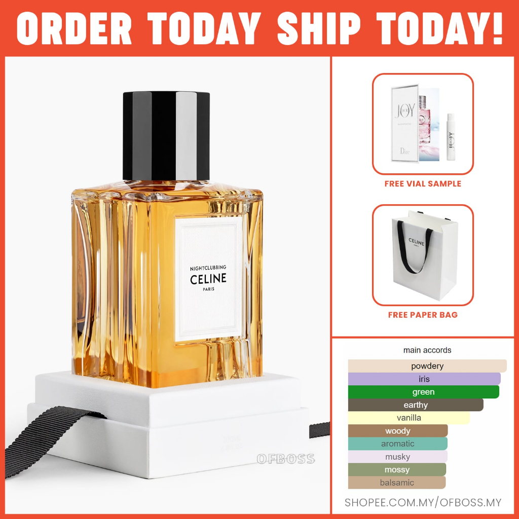 CELINE NIGHTCLUBBING EAU DE PARFUM 100ML FOR MEN AND WOMEN