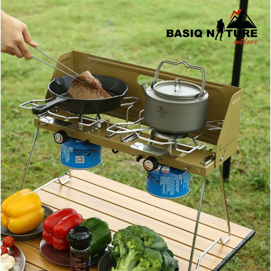BasiqNature 2000W Dual Double High Power Camping double Stove Outdoor