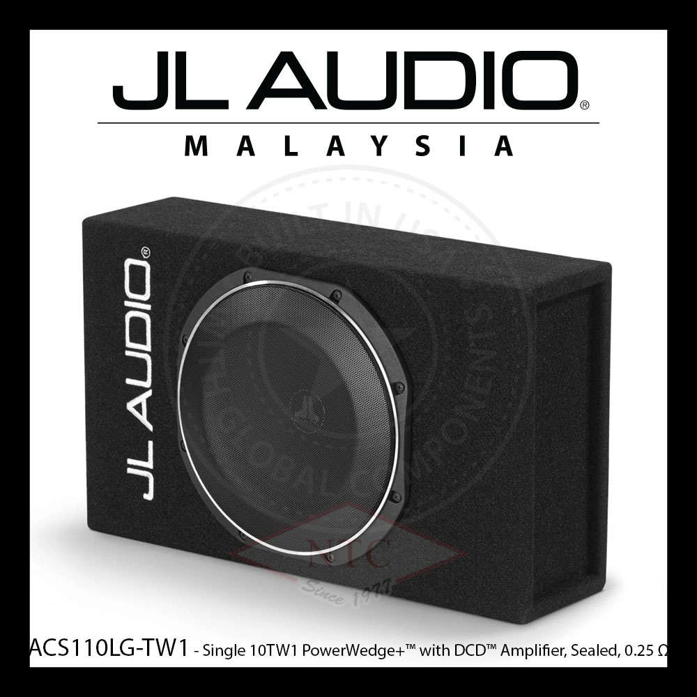 JL Audio PowerWedge+ 10 Inch powered subwoofer with DCD™ Amplifier