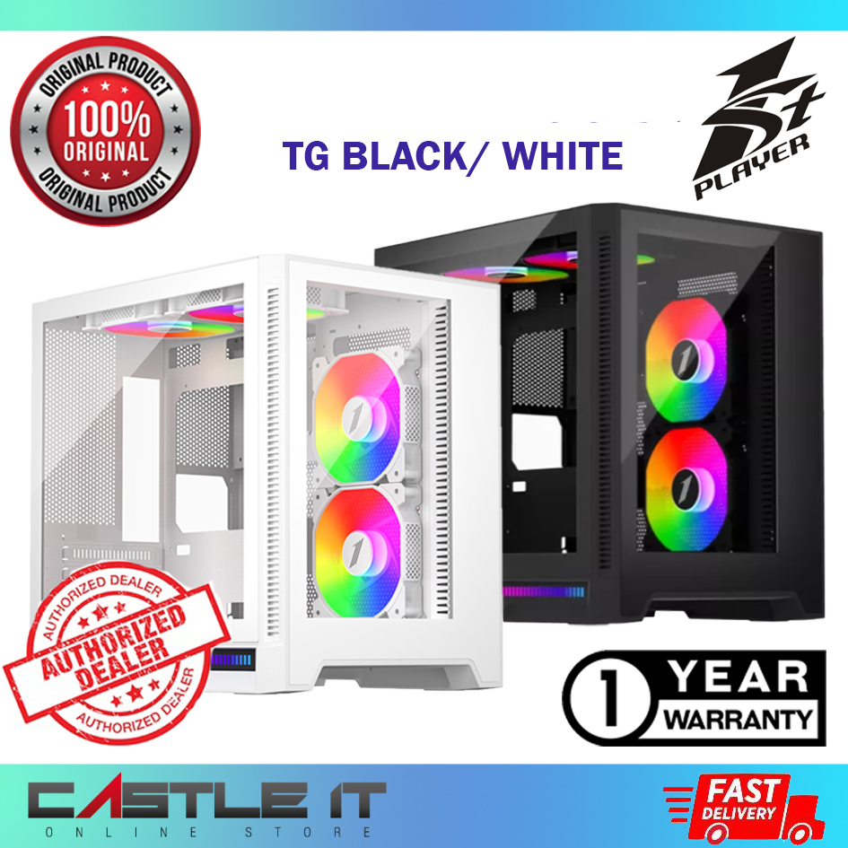 1st Player SP6-G / MESH Airflow Micro ATX Double Sided Tempered Glass ...